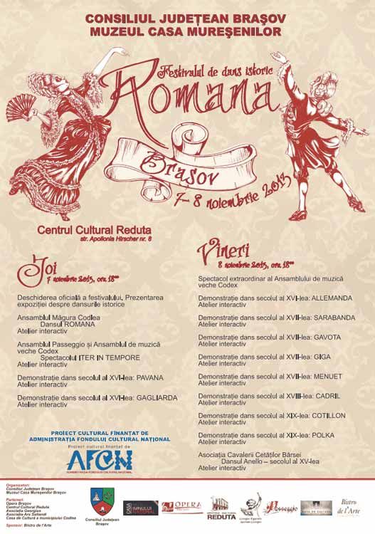Festivalul de dans istoric ROMANA, 7-8 noiembrie 2013