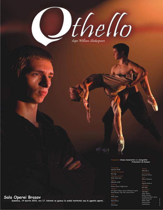 O seara speciala de balet cu “Othello” de Wiliam Shakespeare
