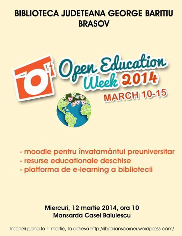 Open Education Week (Săptămâna Educaţiei Deschise) 2014