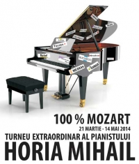 100% Mozart cu Horia Mihail în turneul extraordinar "Pianul Călător"