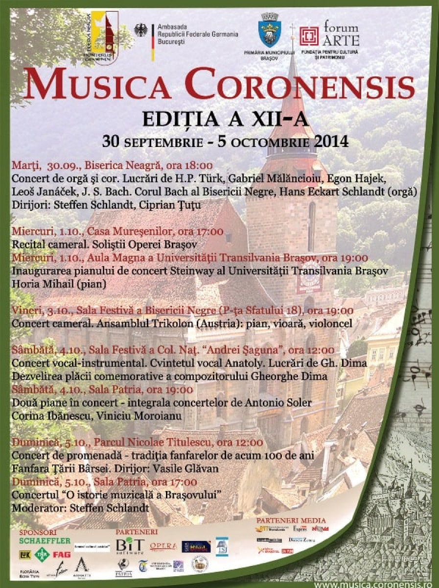 Festivalul Musica Coronensis, ediţia a XII-a