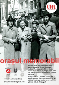 Campanie de strângere de fotografii pentru "Orașul Memorabil" ediția 2015