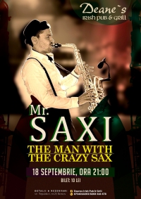 Concert live: Mr. SAXI ,,The man with the crazy sax