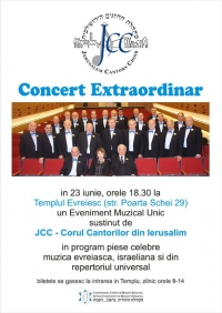 Concert sustinut de JCC - Corul Cantorilor din Ierusalim