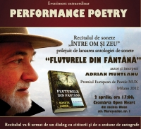 Performance poetry. Recital de sonete – Între om şi zeu
