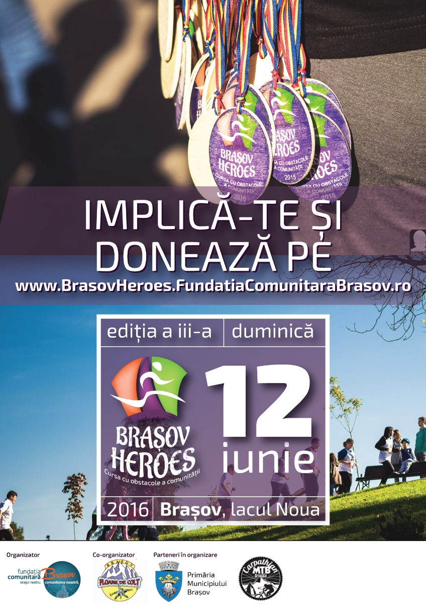 Brașov Heroes - cursa cu obstacole a comunității, 12 iunie @ Lacul Noua