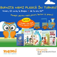 Bufniţa Nemi se întâlnește cu micii cititori din Brașov, vineri, la librăria Humanitas!