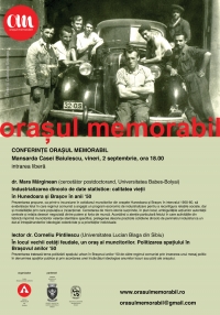 Conferinţele Oraşul Memorabil