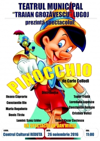 Spectacol de teatru pentru copii ”Pinocchio” de Carlo Collodi