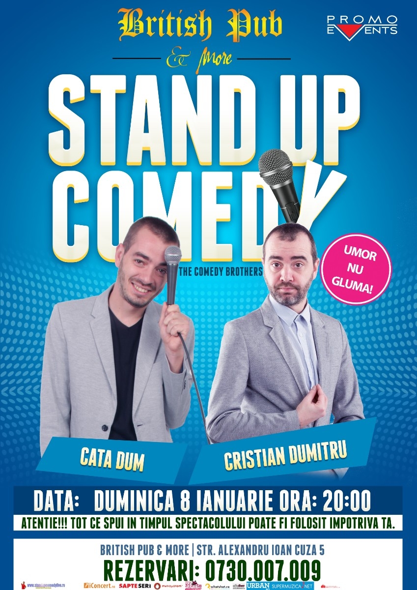 Stand-Up Comedy Duminica 8 Ianuarie Brasov