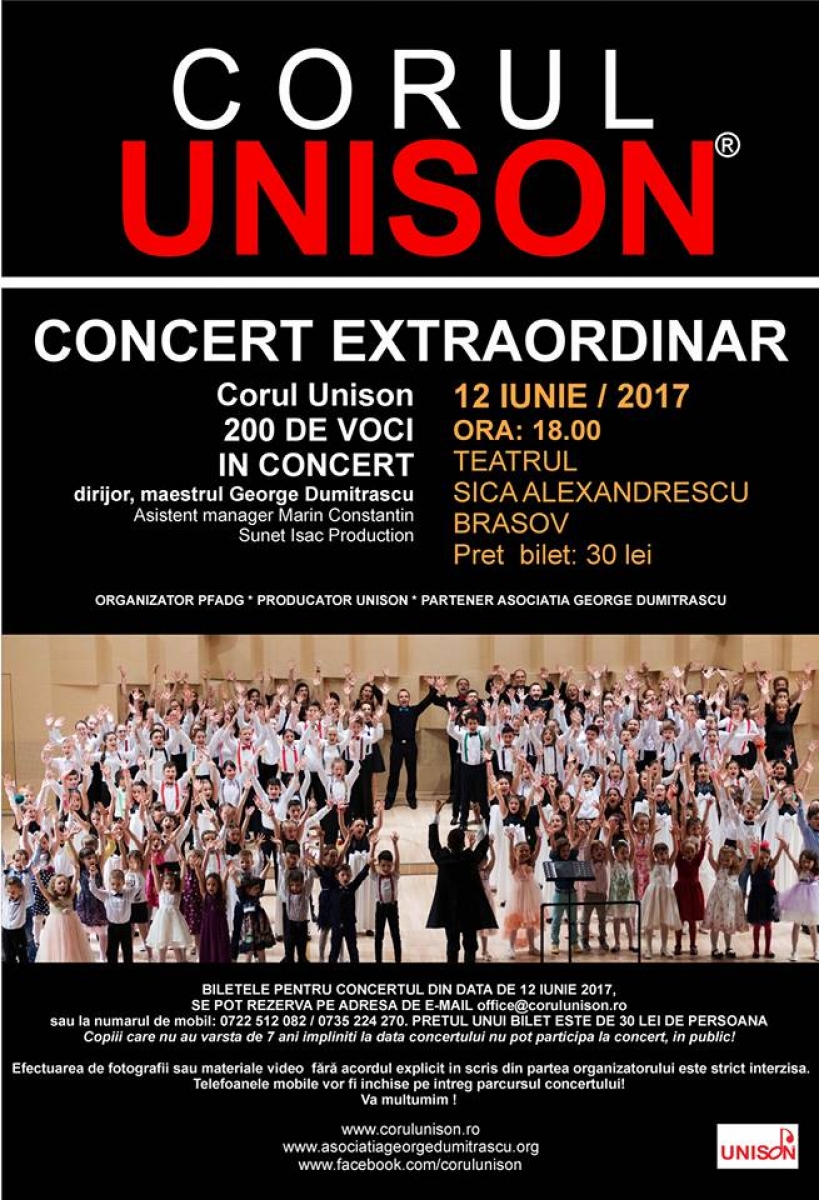 Concert Extraordinar Corul UNISON