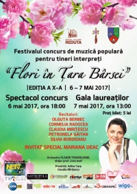 Festivalul concurs de muzică populară pentru tineri interpreți "Flori în Țara Bârsei"