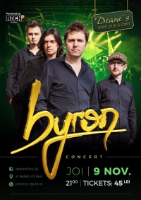 Concert byron acustic la Deane's Pub