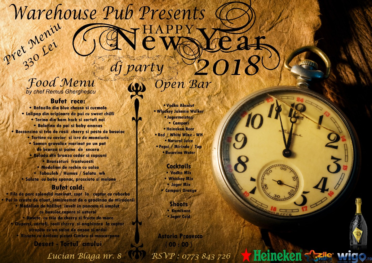 Happy New Year 2018 / Warehouse Pub
