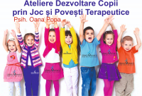 Ateliere dezvoltare copii prin jos si povesti terapeutice