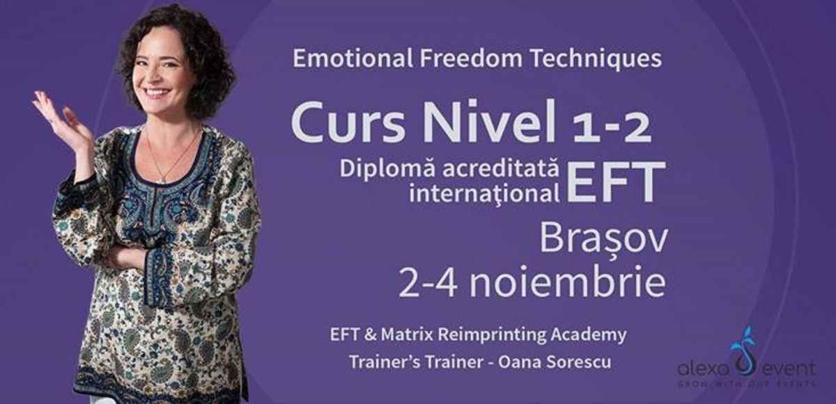 Curs Oana Sorescu de EFT nivel 1-2 acreditat international