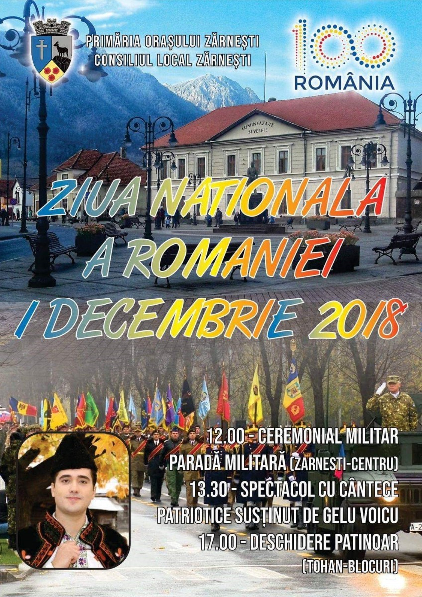 Ziua Națională a României/ Centenarul Marii Uniri- orașul Zărnești
