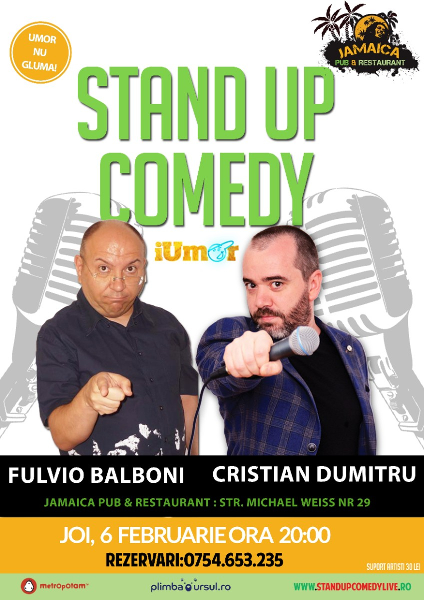 Stand-Up Comedy Brasov, Joi 6 Februarie 2020