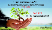 ONLINE - Curs Autorizat - Consilier pentru dezvoltare personala