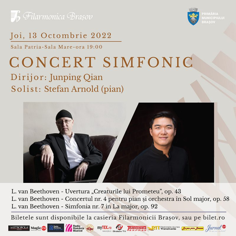Junping Qian și Ștefan Arnold în Concert Simfonic