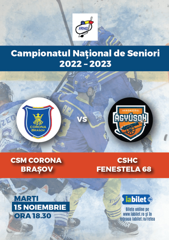 Meci de hochei Corona Brașov – CSHC Fenestela 68