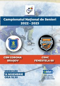 Campionatul Național de Hochei Corona Brașov – CSHC Fenestela 68