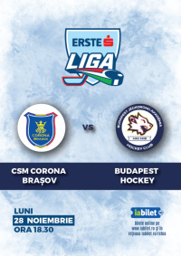 Meci Corona Brașov – Budapest Hockey Akadémia