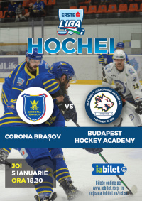 Meci Corona Brașov - Budapest Hockey Academy