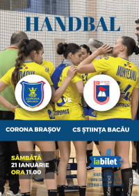 Meci de handbal Corona Brașov – CS Știința Bacău  