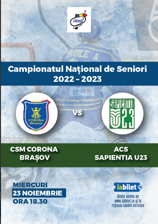 Meci de hochei Corona Brașov – ACS Sapienția U23