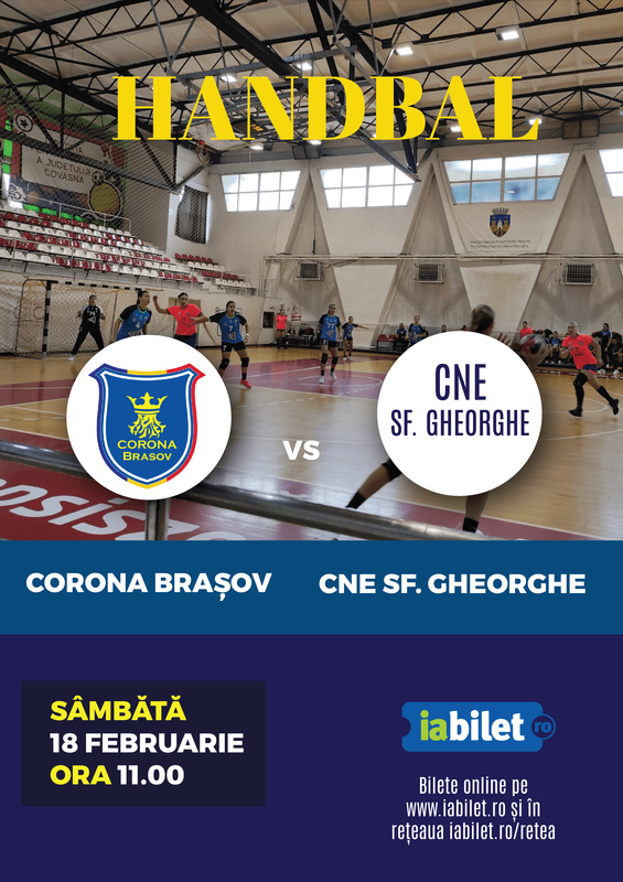 Meci de handbal Corona Brașov – CNE Sf. Gheorghe