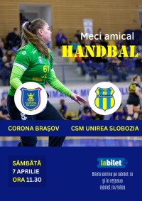 Meci de handbal Corona Brașov - CSM Unirea Slobozia 