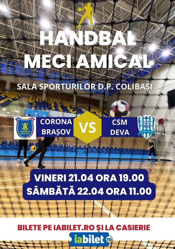 Meci de handbal Corona Brașov - CSM Deva 