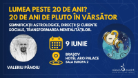 Conferință cu Valeriu Pănoiu la Brașov  Lumea peste 20 de ani? 20 de ani de Pluto în Vărsător.