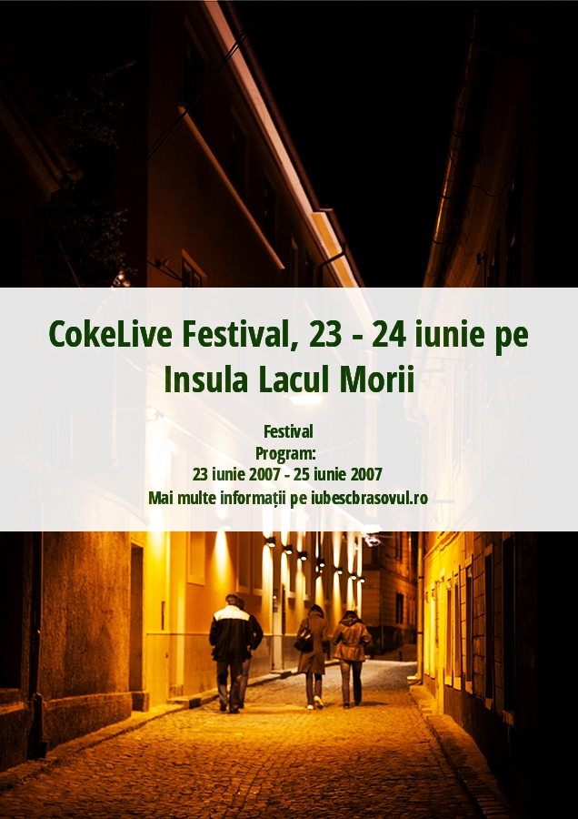 CokeLive Festival, 23 - 24 iunie pe Insula Lacul Morii