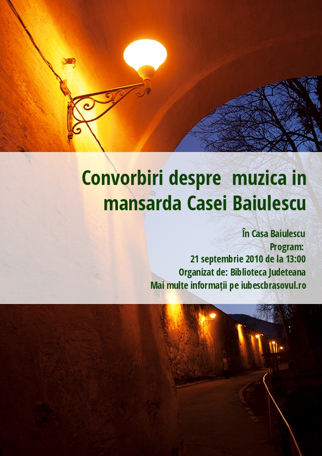 Convorbiri despre  muzica in mansarda Casei Baiulescu