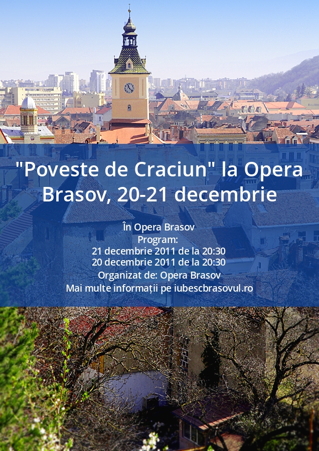 "Poveste de Craciun" la Opera Brasov, 20-21 decembrie