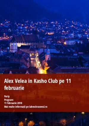 Alex Velea in Kasho Club pe 11 februarie