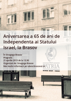 Aniversarea a 65 de ani de Independenta ai Statului Israel, la Brasov