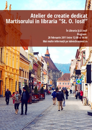 Atelier de creatie dedicat Martisorului in libraria "St. O. Iosif"