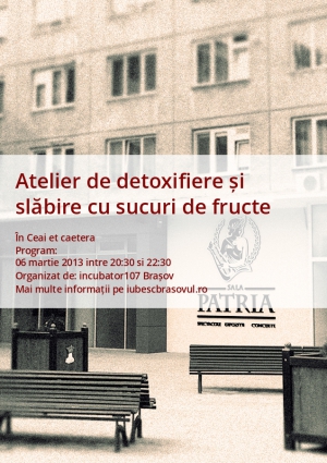 Atelier de detoxifiere și slăbire cu sucuri de fructe