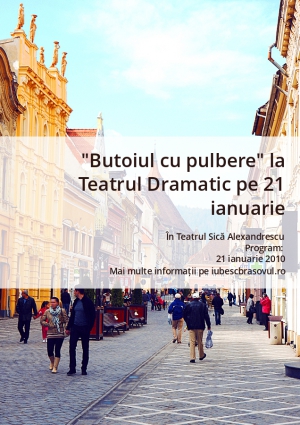 "Butoiul cu pulbere" la Teatrul Dramatic pe 21 ianuarie