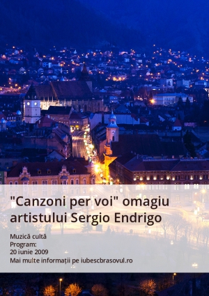 &quot;Canzoni per voi&quot; omagiu artistului Sergio Endrigo