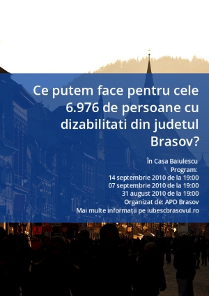 Ce putem face pentru cele 6.976 de persoane cu dizabilitati din judetul Brasov?