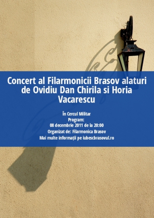 Concert al Filarmonicii Brasov alaturi de Ovidiu Dan Chirila si Horia Vacarescu