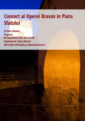 Concert al Operei Brasov in Piata Sfatului