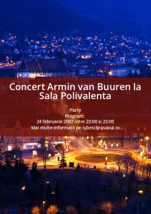Concert Armin van Buuren la Sala Polivalenta