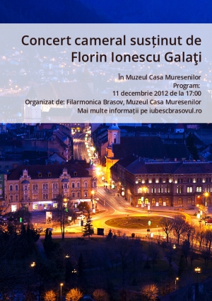Concert cameral susținut de Florin Ionescu Galaţi