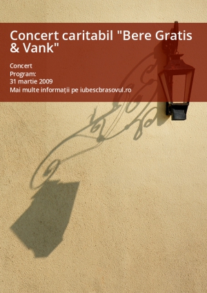 Concert caritabil "Bere Gratis & Vank"