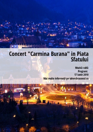Concert "Carmina Burana" in Piata Sfatului